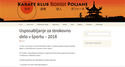 Desktop Screenshot of karateklub-ronin.si