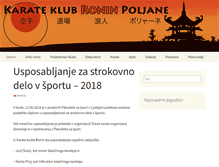 Tablet Screenshot of karateklub-ronin.si